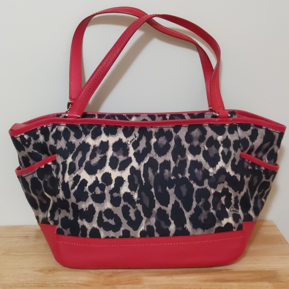 Coach Carrie Ocelot Tote